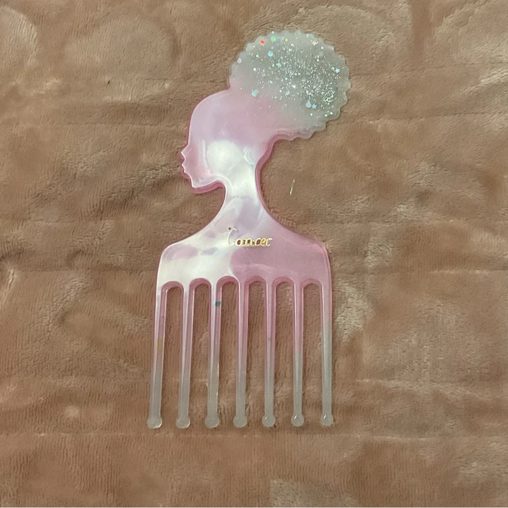 CUSTOM Zodiac Afro Comb - Female Ponytail - Picture 2 of 5